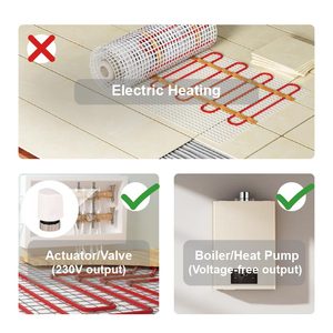Termostato inteligente para el hogar <span class=keywords><strong>con</strong></span> calefacción por <span class=keywords><strong>suelo</strong></span> <span class=keywords><strong>radiante</strong></span> LED recién llegado al por mayor para bomba de calor o control de <span class=keywords><strong>caldera</strong></span> - Product Image 6