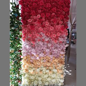 Shape Retaining Non Deformable <b>Artificial</b> Flower Wall Panel Long Lasting Wedding Party Stage Backdrop Decor - Product Image 1