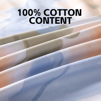 Vente en gros de draps de lit personnalisés en coton 100% - Ensemble de literie 4 pièces - Housse de couette - Taille King Size - Taille Queen Size - Taille Full - Super doux - Luxe