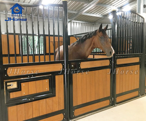 豪华工厂价格超大镀锌铁棒烤架摇摆谷仓马门前档盒马马厩 - Product Image 2