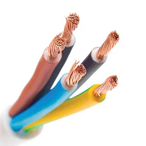 Cable de tierra de 4mm, 6mm, 10mm, Cable de cobre amarillo/verde, Cable de puesta a tierra eléctrico doméstico para cables