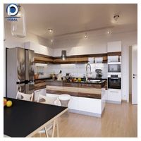 Meubles de cuisine modulaires modernes de luxe, écologiques et ignifuges, garantie 5 ans pour villas, appartements et projets résidentiels