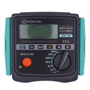 Testeur de résistance à la terre Kyoritsu Kew 4106, mesureur de résistivité au sol, 0,001 Ohm à 200 K Ohm - Product Image 3