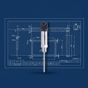 جهاز إرسال درجة الحرارة المتكامل بمخرج 4-20 مللي أمبير، وحدة استشعار قابلة للتوصيل 0-10 فولت، مقاومة حرارية PT100 من الفولاذ المقاوم للصدأ، تصنيع حسب الطلب - Product Image 2
