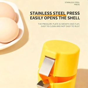 Herramienta Eléctrica Ecológica de Plástico PP de 3 Piezas para Romper Huevos, Separador de Cáscaras, Pelador, Abridor de Huevos, Solo Lavar a Mano - Product Image 3