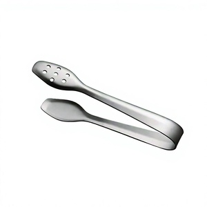 Pinzas utilitarias de acero inoxidable Premium, cucharón de cocina de Metal para servir para barbacoa, ensalada, parrilla, herramientas de cocina con bloqueo - Product Image 1