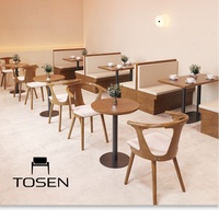 Ensemble table et chaises pour salon de thé, café, restaurant, ou stand de desserts et gâteaux