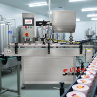 Solidpack mesin pengisi yogurt krim mentega mayonnaise otomatis satu jam
