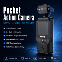 Kamera Aksi 1080P Perekam yang Dipasang di Dada POV Kamera Video Olahraga Layar 1,6 Inci Perekam Vlog Sepeda Motor Bersepeda Lensa Ganda
