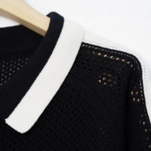 Maglioncino <span class=keywords><strong>Polo</strong></span> da uomo a <span class=keywords><strong>manica</strong></span> <span class=keywords><strong>lunga</strong></span> inverno primavera spesso in pile stampato con scollatura stile ODM - Product Image 6