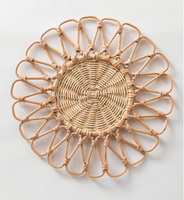 Ensemble de sets de table en rotin naturel tissé à la main Besta, vente en gros, pour la décoration de table
