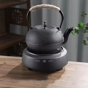 Théière en fonte antique enduite d'émail fait à la main de 1200 ml - Product Image 6