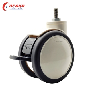 Rodízios médicos rodízios do carrinho da cama do hospital de 3/4/5inch para equipamentos médicos e instrumentos swivell rodízios
