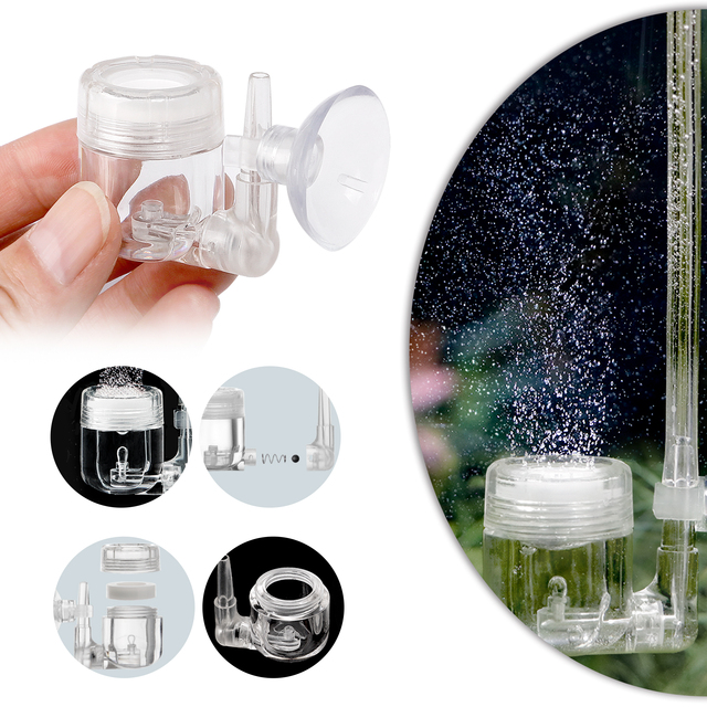 Premium Quality U-Shaped Aquapro Aquarium Plastic PC CO2 Diffuser Atomizer Bubble Counter Sucker Replacement 4 1 Eco-Friendly