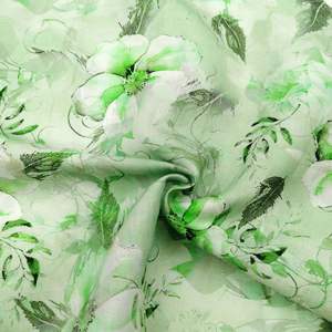 Nouveauté <span class=keywords><strong>tissu</strong></span> <span class=keywords><strong>lin</strong></span> <span class=keywords><strong>coton</strong></span> imprimé couleur verte motifs floraux colorés technique tissée pour chemises robes nappe unie - Product Image 5