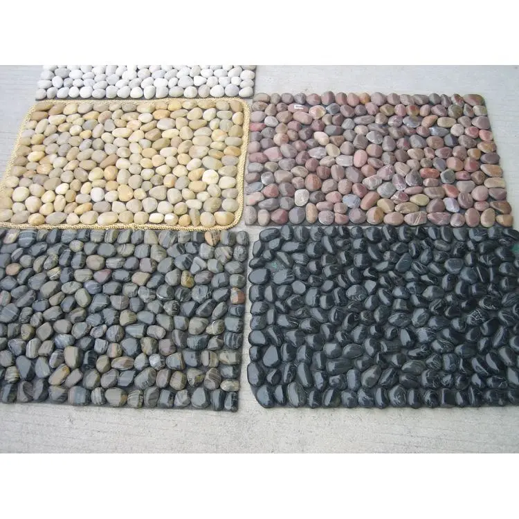 Color de la mezcla de piedra baldosas de piedra en la red