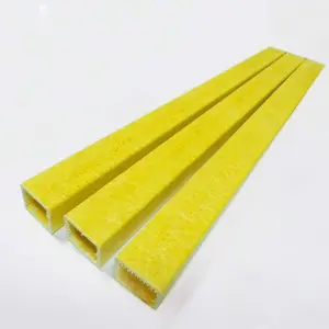 Hot sell high strength FRP/GRP fiberglass pultrusion rectangle tube customized composite material profiles