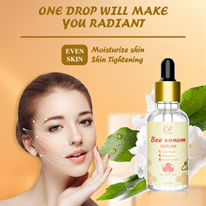 Suero Facial Antienvejecimiento de <span class=keywords><strong>Triple</strong></span> Acción con Péptidos Múltiples, Ácido Hialurónico, Hidratante, Reparador de Arrugas y Veneno de Abeja, Marca Privada - Product Image 6