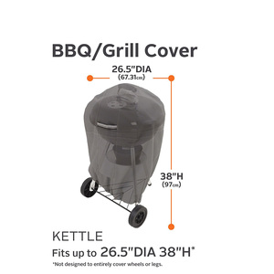 Oxford Tissu Patio Haute Qualité Jardin Robuste Résistant À L'eau 26.5 Pouces Bouilloire BBQ Capot Couverture pour <span class=keywords><strong>Weber</strong></span> Performer - Product Image 2