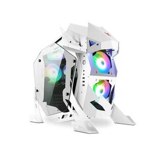 Cross-border Gaming <span class=keywords><strong>Internet</strong></span> Cafe E-sports Hotel ATX Form Verre trempé Refroidissement par eau Cool Shaped Desktop Host Computer Case - Product Image 2