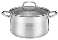 Lot de 10 casseroles de luxe en acier inoxydable de différentes tailles pour cuisinière à gaz et soupes maison – Vente en gros