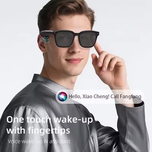 Lunettes Intelligentes M01.1 Meta, Monture en Plastique Noir et Titane, Caméra IA, Musique Bluetooth 4K, Enregistrement d'Appels, Lunettes de Soleil - Product Image 5