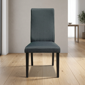 Solid Dining Chair NGYF1 Modern Rubberwood Wooden Leg High Back Durable Knock <b>Upholstery</b> PVC Fabric Padded Home Furniture - Product Image 2