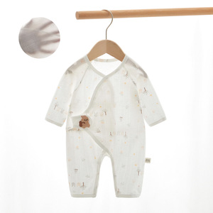 Combinaison pour bébé à manches longues en coton fin, unisexe, pour l'été - Product Image 1