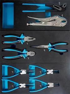 7-दराज लॉकयोग्य स्टेनलेस टॉप भारी शुल्क आयरन टोलबॉक्स ब्लू स्टील 180 पीसी ऑटो मरम्मत कार्यशाला उपकरण - Product Image 2