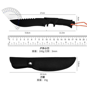 Cuchillo recto de acero inoxidable de alta dureza, cuchillo para frutas para exteriores, cuchillo para senderismo, mini cuchillo portátil de autodefensa, viene con un - Product Image 3