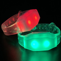 Bracelet LED lumineux vibrant en gel de silice écologique MNQ, télécommande, commande vocale, personnalisable, thème romantique