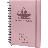 Carnet de notes numérique imprimé UV avec couverture en spirale, marque Yonghao, 80 feuilles, journal de fitness, planificateur d'entraînement, carnet de suivi de la salle de sport, personnalisé