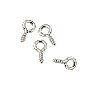 Vis à œil en métal, petites, plaquées or, crochets pour pendentifs, pour fournitures de bricolage - Product Image 4