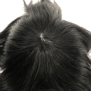 Nhanh chóng vận chuyển lụa cơ sở người đàn ông Topper clip trong tóc vá tóc người đàn ông tóc giả - Product Image 5