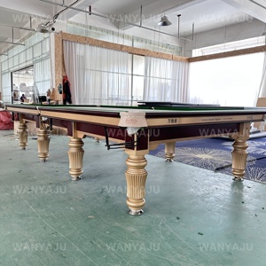 Vente en gros en usine Tournoi Coussin en bois massif <span class=keywords><strong>Table</strong></span> de billard 12ft Tables de billard professionnelles pour club - Product Image 2