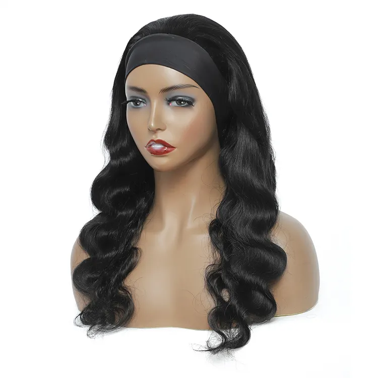 Parrucca all'ingrosso per le donne nere, parrucche vergini crude della fascia dei capelli umani dell'onda del corpo