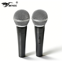 Microphone dynamique cardioïde professionnel 58S avec interrupteur marche/arrêt, micro filaire pour chanteurs de karaoké, microphone de scène