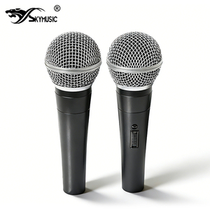 Micrófono Dinámico Cardioide Profesional 58S con Interruptor de Encendido/Apagado, Micrófono Vocal con Cable para <span class=keywords><strong>Cantantes</strong></span> de Karaoke, Micrófono de Escenario - Product Image 1