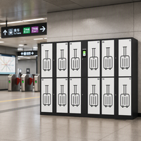 Système de casiers de rangement intelligents Youbai personnalisable OEM/ODM avec option de clé électronique, construction métallique, armoire en libre-service