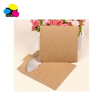 500 pièces Noir Blanc Rouge Artisanat Sac En Papier Kraft Cadeau CD Sacs Vintage Pour Carte Cadeau Papeterie Enveloppe