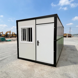 Maison conteneur pliable en acier léger préfabriqué, anti-sismique, respirante, imperméable, mobile, pour bureau à domicile, à prix économique - Product Image 1