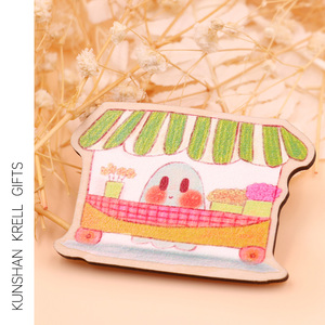 Epingles en <span class=keywords><strong>bois</strong></span> <span class=keywords><strong>à</strong></span> revers en forme d'animaux, personnalisées, <span class=keywords><strong>épingles</strong></span> en <span class=keywords><strong>bois</strong></span> pour vêtements, sur mesure - Product Image 4