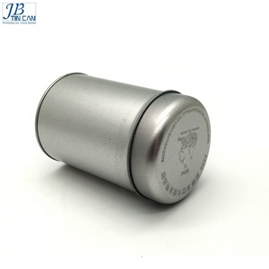 Round Plain Metal <strong>Tea</strong> Tins Custom Size Empty Double Lid <strong>Tea</strong> Tin <strong>Can</strong> for <strong>Tea</strong> - Product Image 3