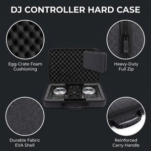 กระเป๋าใส่ Pioneer DJ <span class=keywords><strong>DDJ</strong></span> FLX4 2 Deck Rekordbox Serato Controller แบบแข็ง EVA สำหรับพกพาและป้องกันการกระแทก - Product Image 2