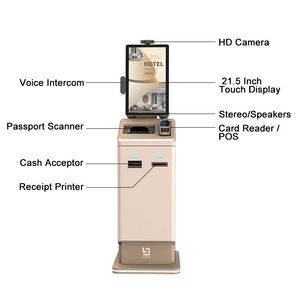KHÁCH SẠN <span class=keywords><strong>RFID</strong></span> Máy quét hộ chiếu tự kiểm tra trong ra kiosk QR trả tiền thẻ tín dụng máy thanh toán tiền mặt kiosk - Product Image 2