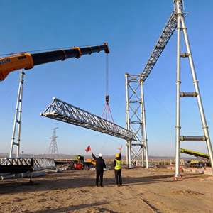 Estrutura de Aço Treliçada para Subestação de Alta Carga Q235B/Q355B/Q420B Galvanizada a Quente 15M - Product Image 6