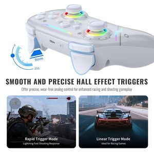 Joystick Inalámbrico Hall-linear CM619, Gamepad con Motor de Vibración, Giroscopio de Seis Ejes para PC, Luz RGB para Juegos - Product Image 4