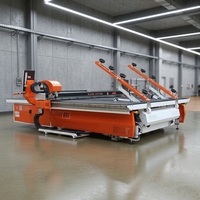 Mesin Pemotong Kaca Otomatis Terintegrasi CNC, Peralatan Meja Pemotong Panel Kaca untuk Pengolahan Kaca