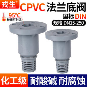 Vanne de fond à bride en CPVC Rong Sheng, 3 pouces, qualité chimique, résistante à la corrosion, aux acides et aux alcalis - Product Image 5