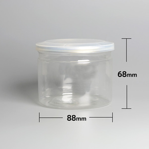 Envase <span class=keywords><strong>de</strong></span> Plástico <span class=keywords><strong>PET</strong></span> Transparente <span class=keywords><strong>de</strong></span> 1 Litro y 0.6 Kilos con Tapa Fácil <span class=keywords><strong>de</strong></span> Abrir, Redondo <span class=keywords><strong>de</strong></span> 16 Onzas para Comida <span class=keywords><strong>de</strong></span> Mascotas (Perros, Gatos, Aves) - Product Image 3